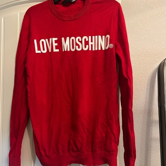 Love Moschino Other - Love Moschino Bold Red Crewneck Sweater valentines